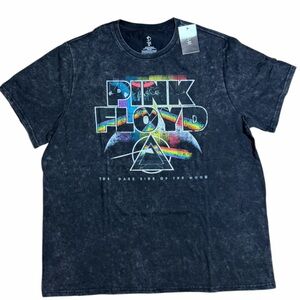 NWT Pink Floyd Dark Side of the Moon Acid Wash Graphic Tee XL Band T-Shirt